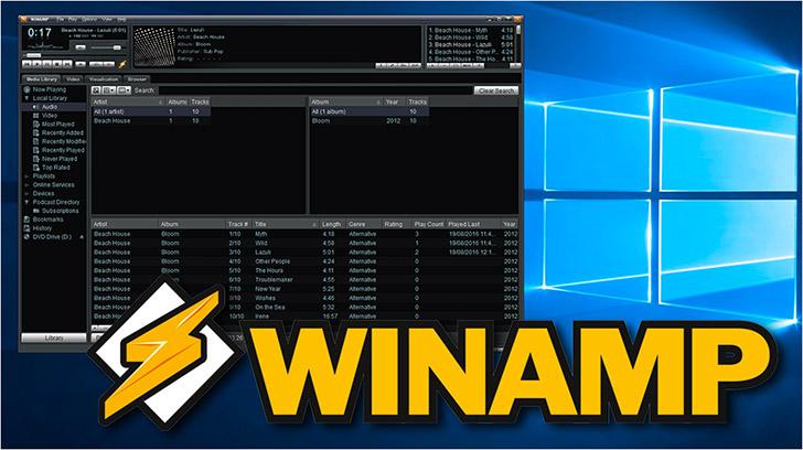 Winamp's screenshots